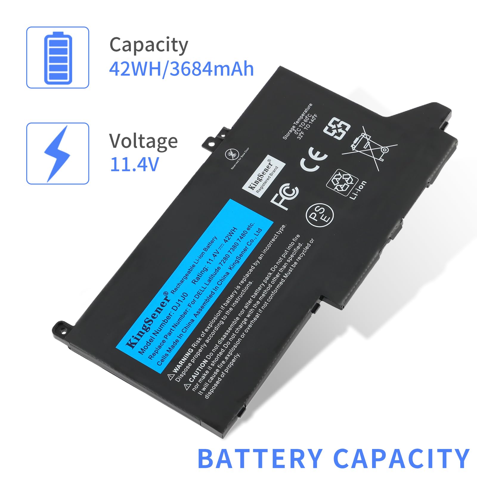 Amazon.com: KingSener DJ1J0 Battery Replacement for Dell Latitude